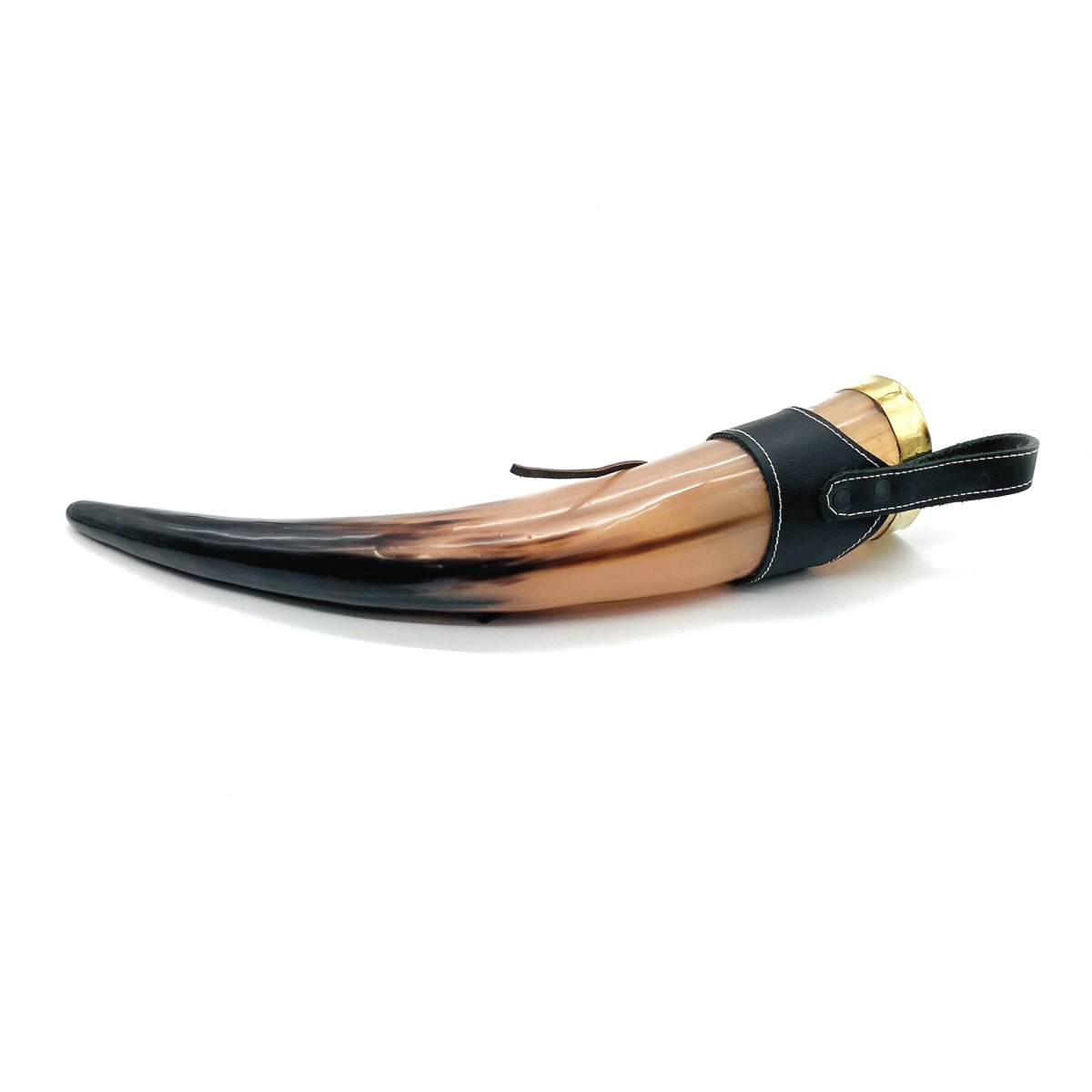 Viking Drinking Horn with Leather Strap - (MX100B) - Vintage World Australia - 5