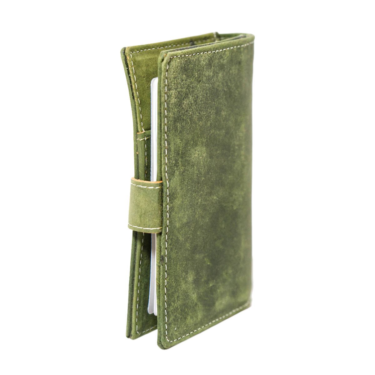 Handmade Leather Passport Cover & Luggage Tag Set - Green - Vintage World Australia - 4