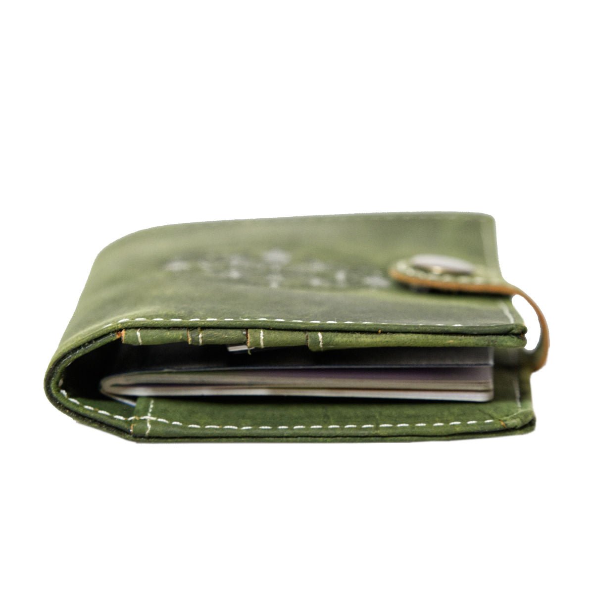 Handmade Leather Passport Cover & Luggage Tag Set - Green - Vintage World Australia - 8