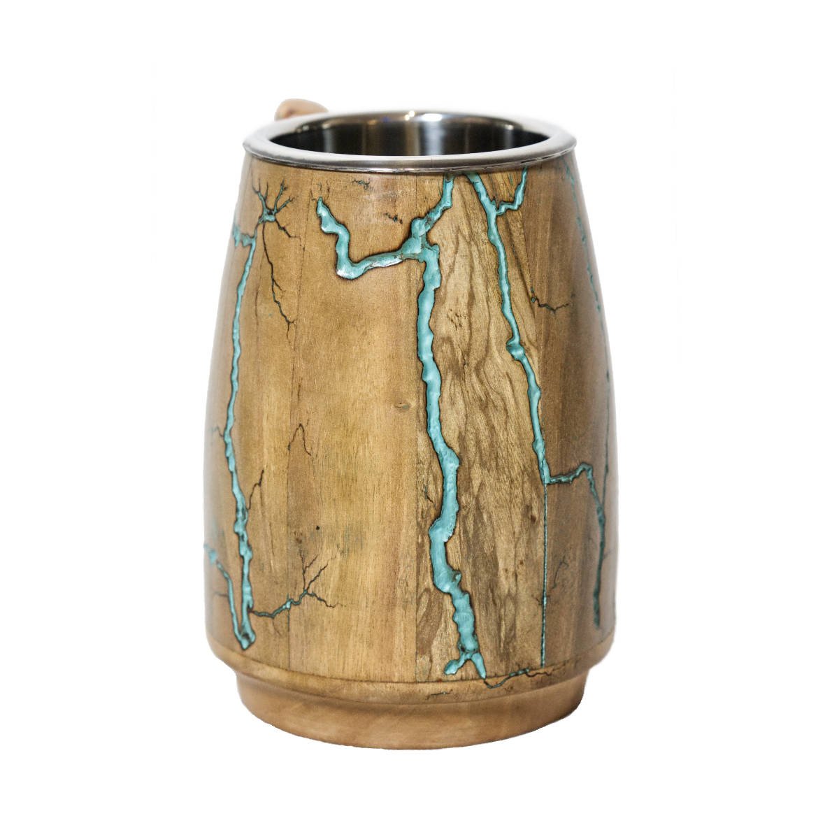 Medieval Beer Mug - Fractal Burning Wood - Vintage World Australia - 4