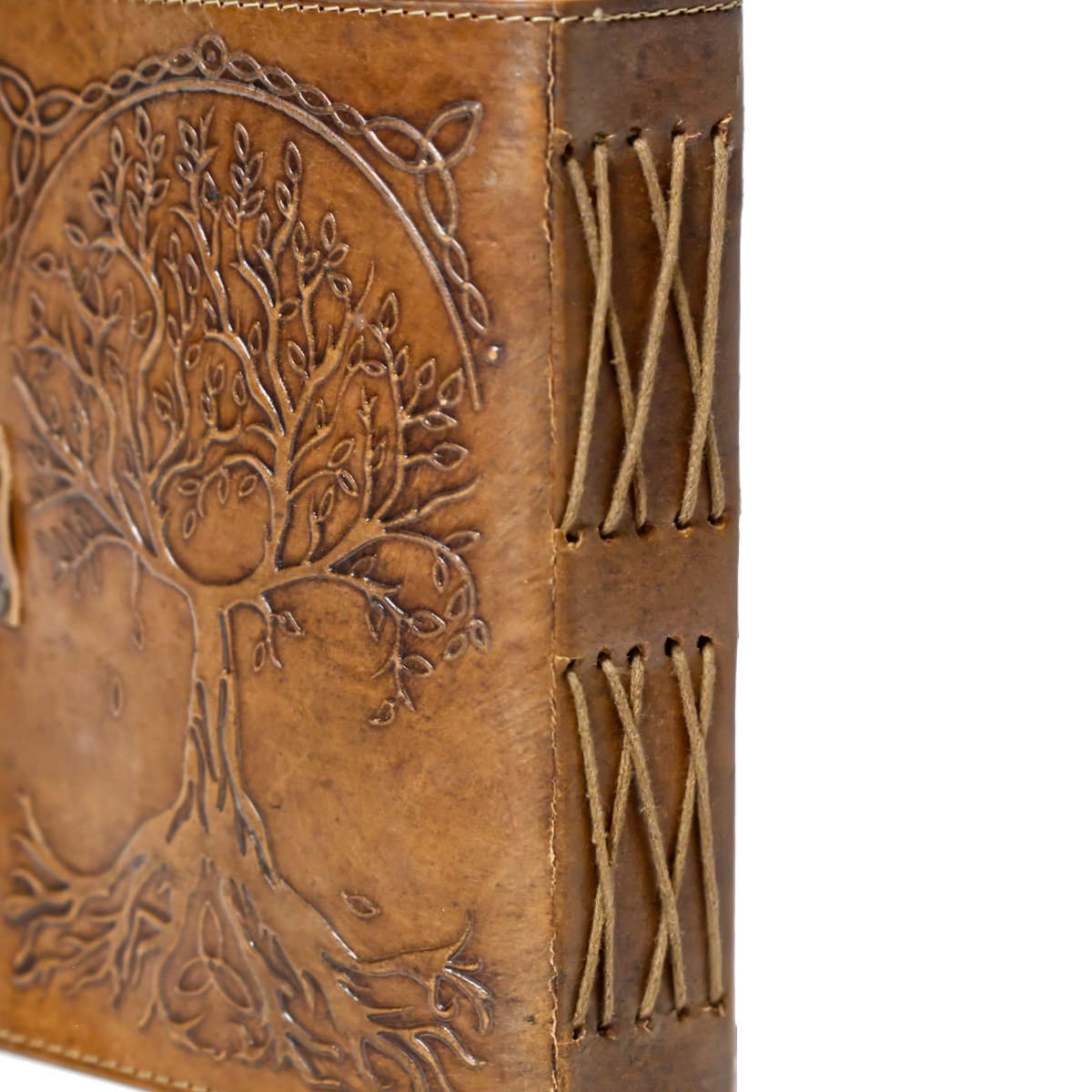 Handmade Leather Journal - Tree of Stones - Vintage World Australia - 5
