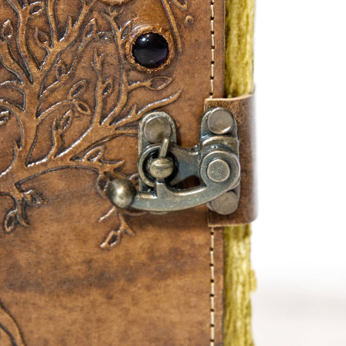 Handmade Leather Journal - Tree of Stones - Vintage World Australia - 4