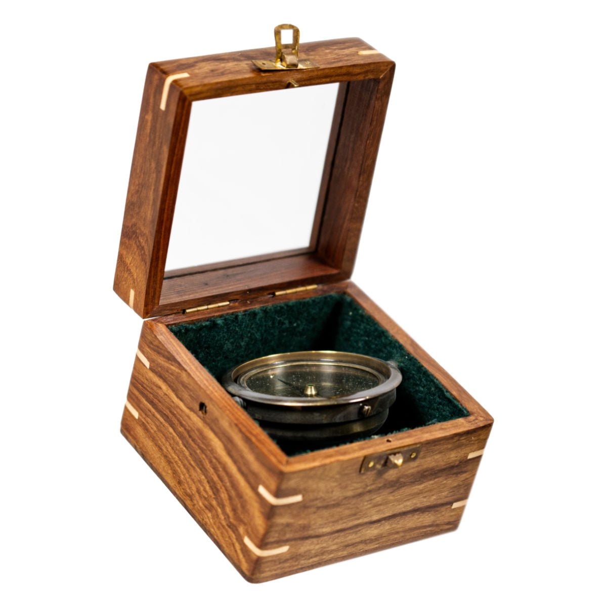 Stanley London 80mm Gimballed Box Compass With Glass Top - (CN108A) - Vintage World Australia - 8