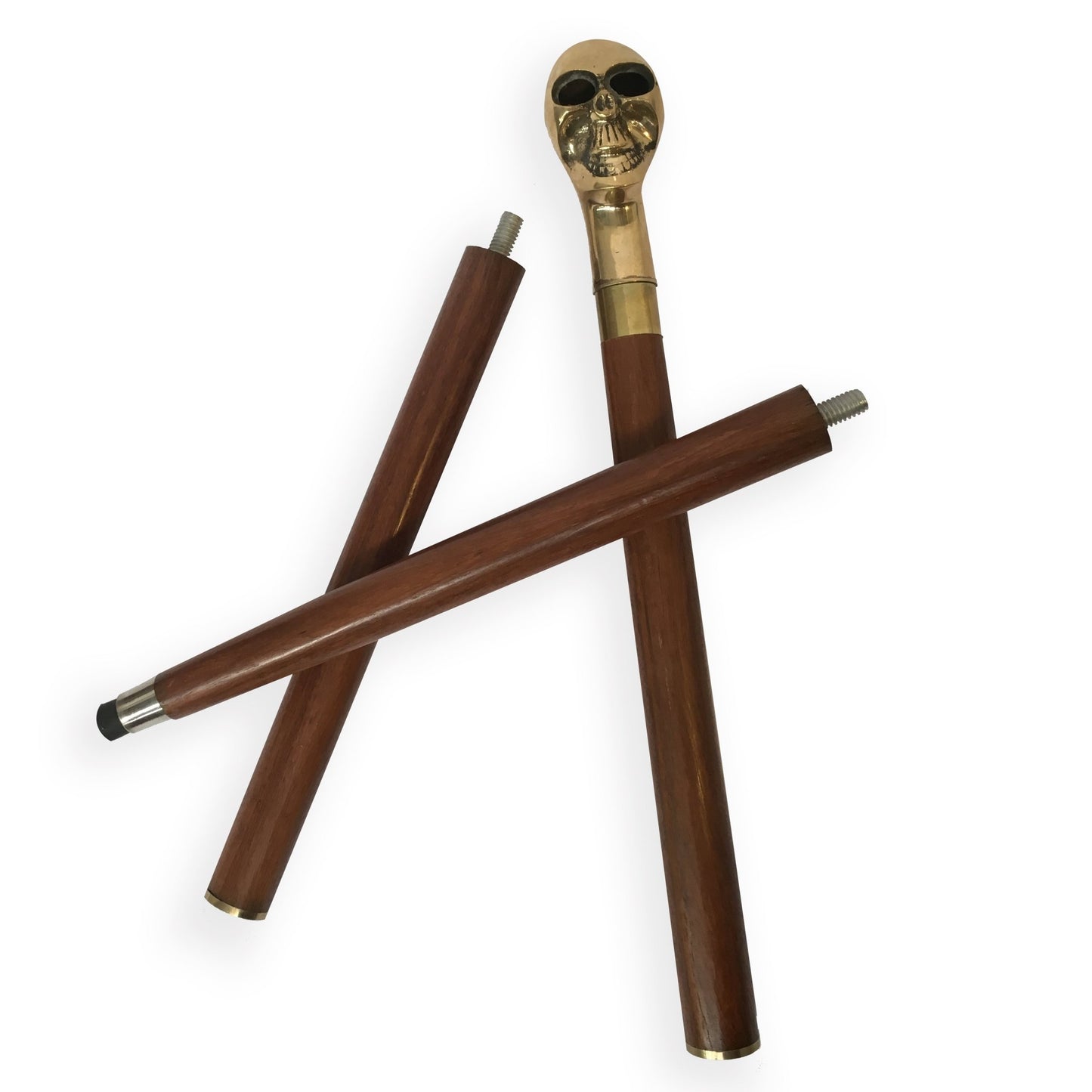 Skull Handle Walking Stick- (WS102) - Vintage World Australia - 3
