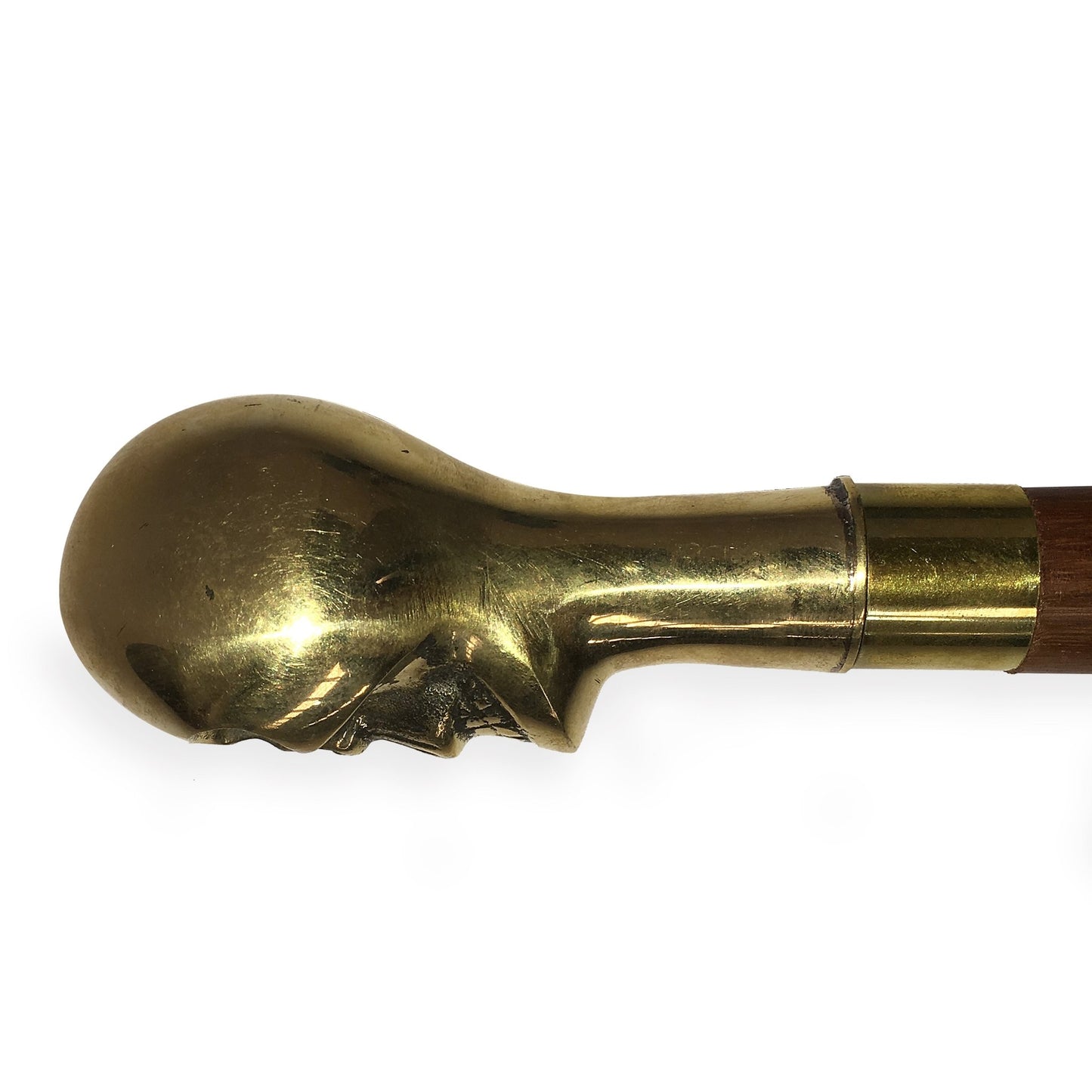 Skull Handle Walking Stick- (WS102) - Vintage World Australia - 5