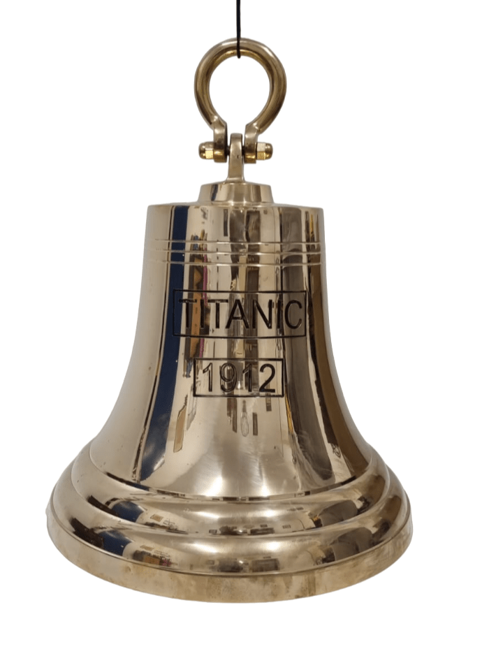 Brass Bell - 480 mm (Height) Wall and Ceiling Hanging - (BB105B) - Vintage World Australia - 1