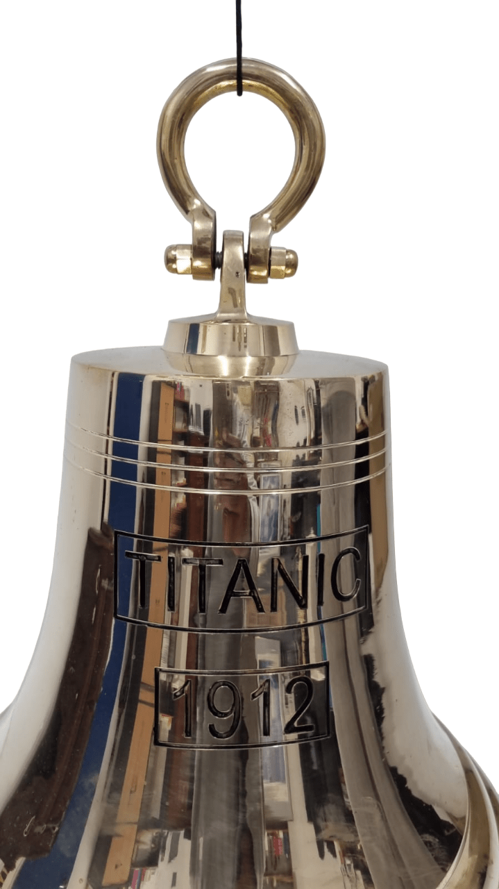 Brass Bell - 480 mm (Height) Wall and Ceiling Hanging - (BB105B) - Vintage World Australia - 3