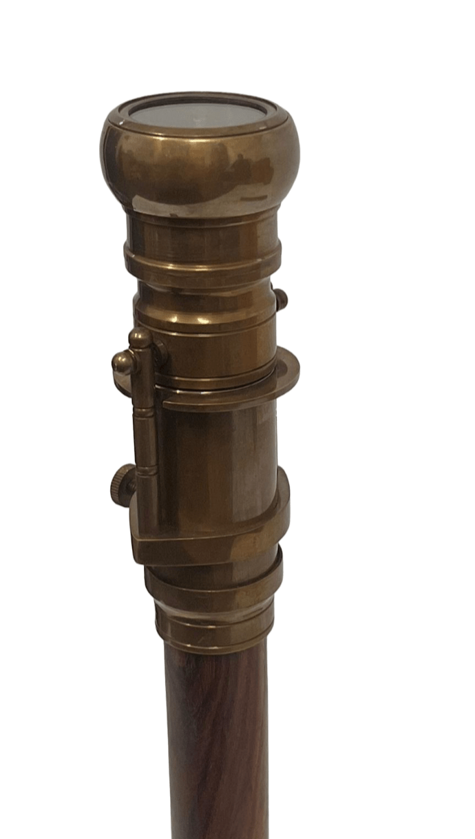 Compass & Telescope Handle Walking Stick- (WS105A) - Vintage World Australia - 5