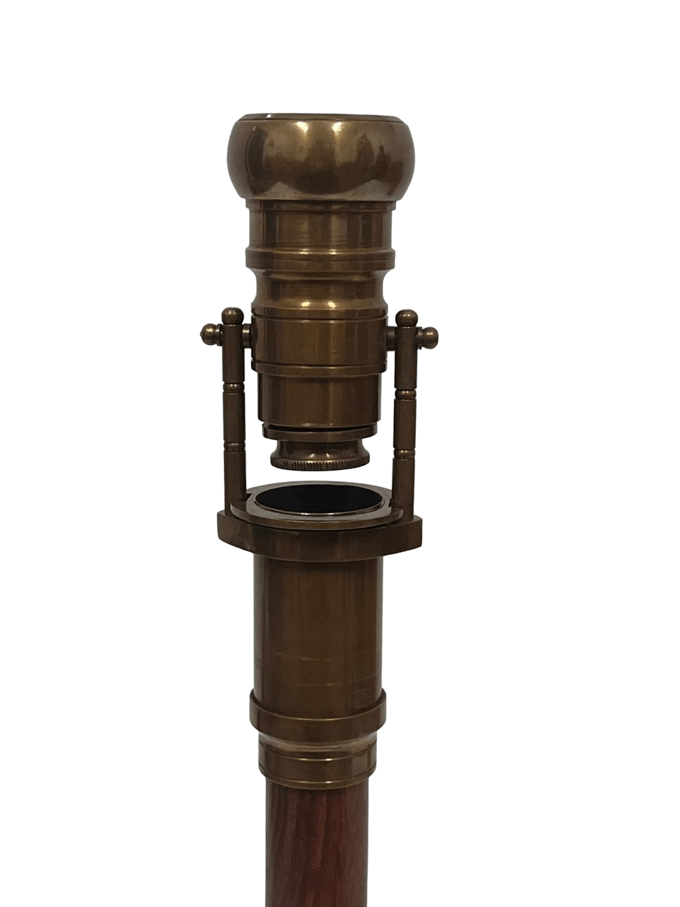 Compass & Telescope Handle Walking Stick- (WS105A) - Vintage World Australia - 9