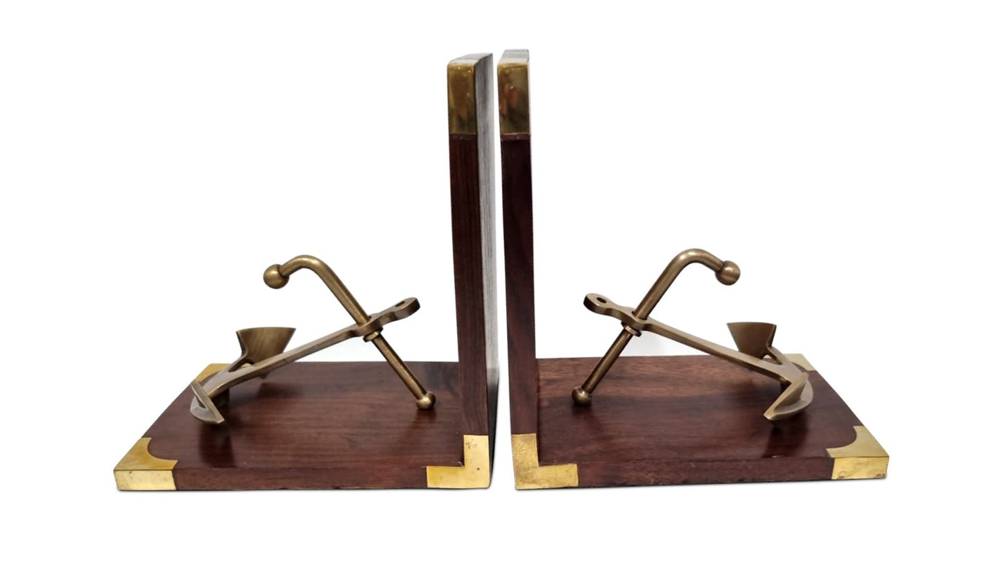 Brass Bookend - Anchor- (BE102) - Vintage World Australia - 7