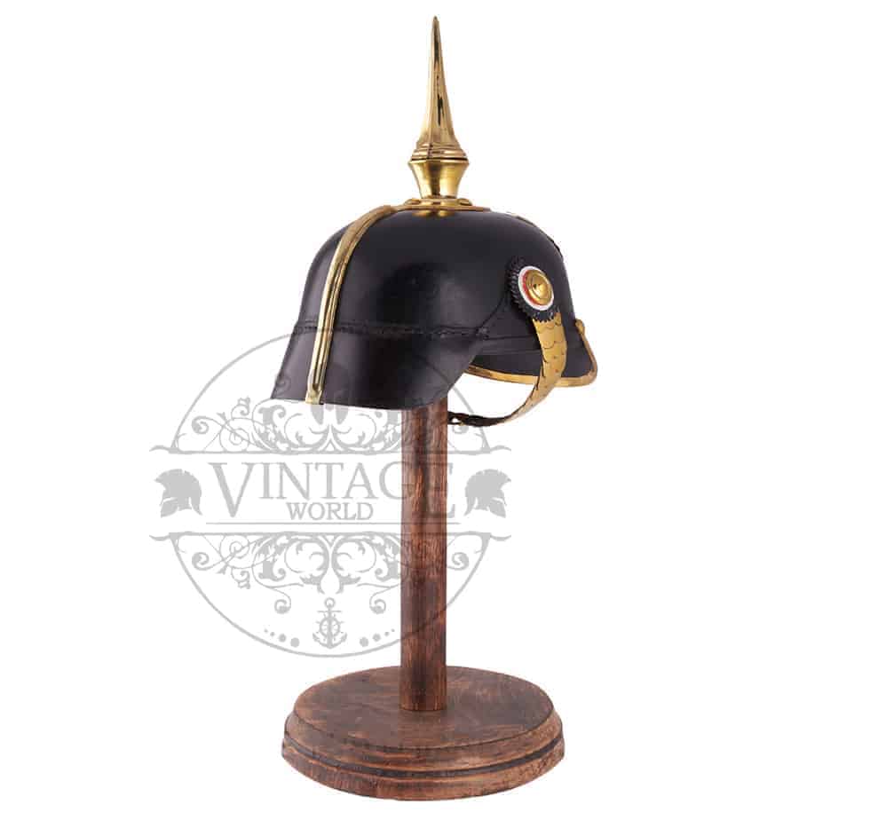 WWI Prussian Pickelhaube Spike Helmet - ( MH107 ) - Vintage World Australia - 6