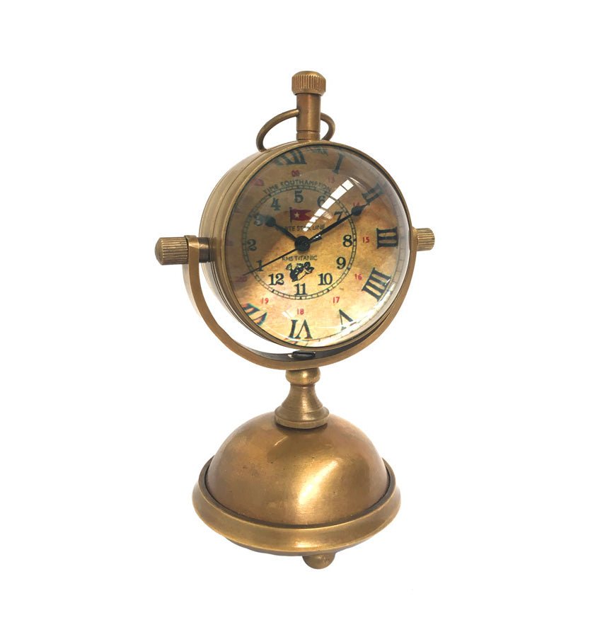 Table Clock - Curved Glass (Small) - ( TC100 ) - Vintage World Australia - 4
