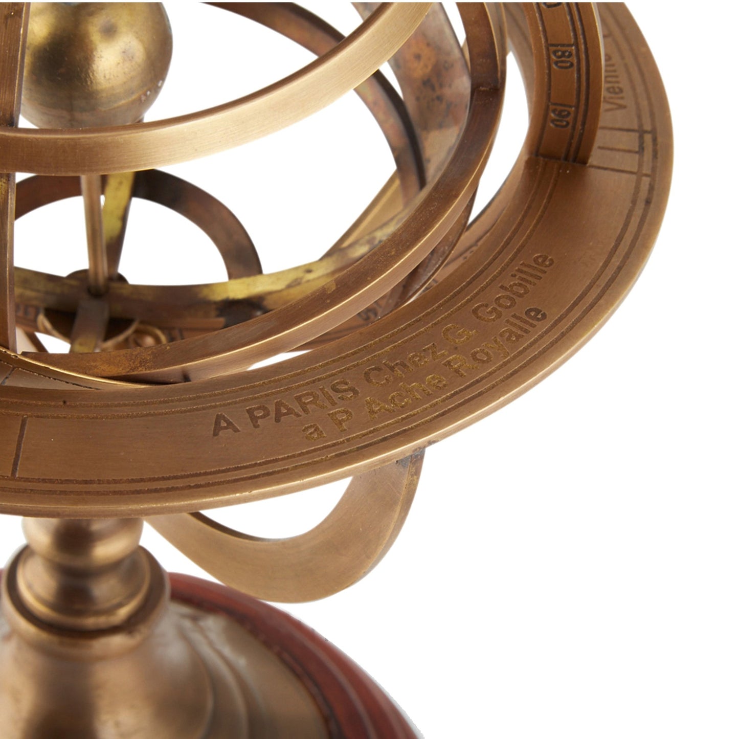 Brass Armillary Sphere 280mm - Medium - (WG102) - Vintage World Australia - 4