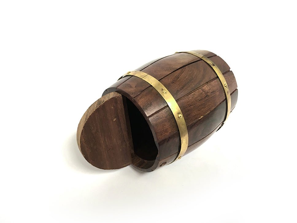 Wine Barrel Money Box 160mm- (WMB103) - Vintage World Australia - 2