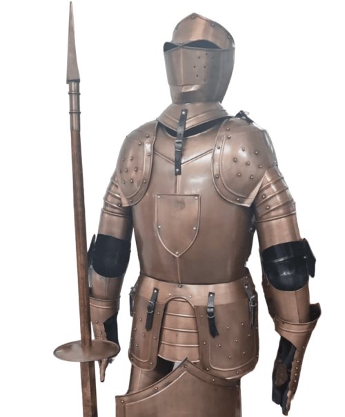 Antique Finish Crusader Knight Armour Set - Vintage World Australia - 1