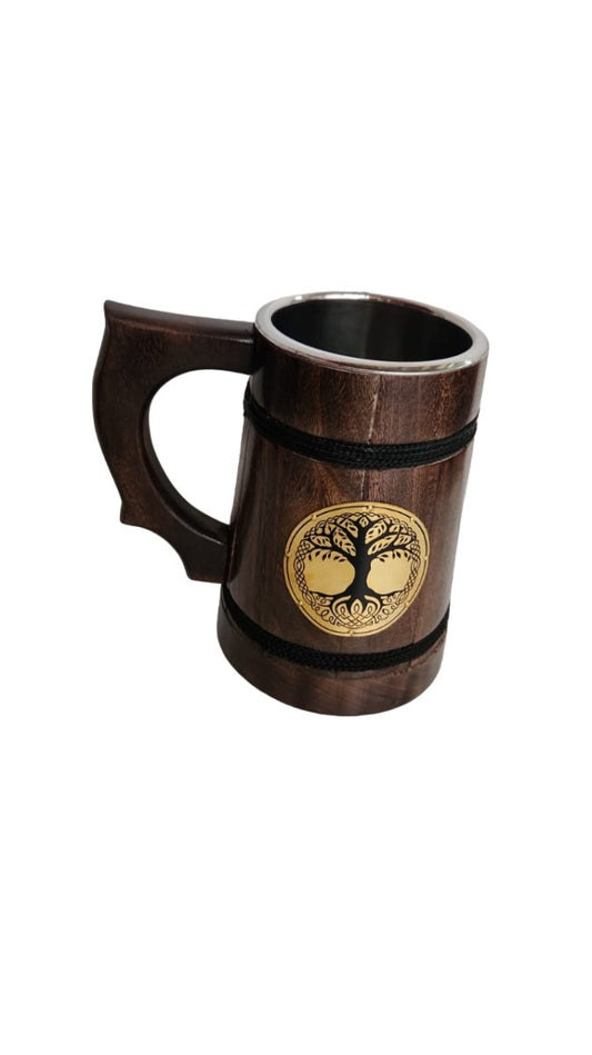 Medieval Beer Mug - TREE OF LIFE - Vintage World Australia - 1