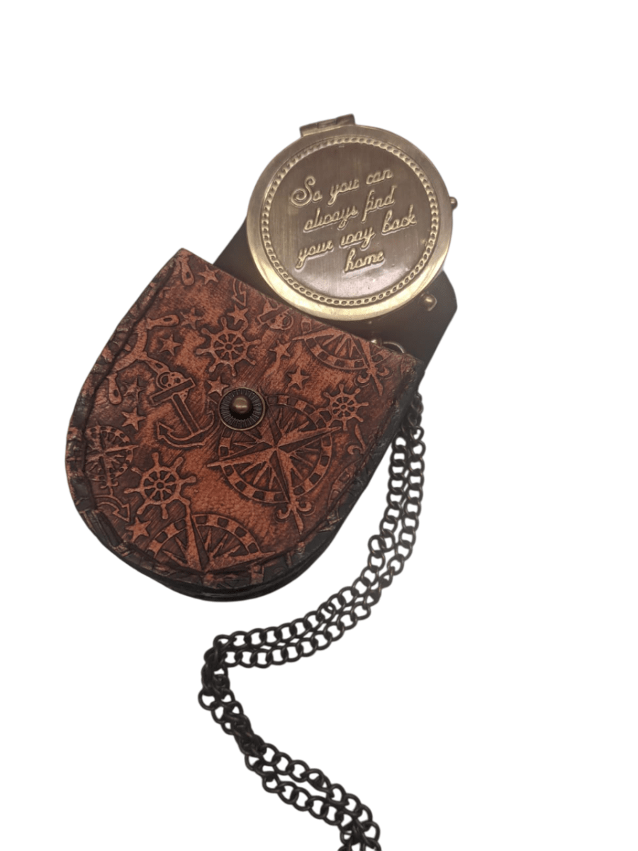 45mm Pocket Compass with message - So you can always find your way back home - Vintage World Australia - 2