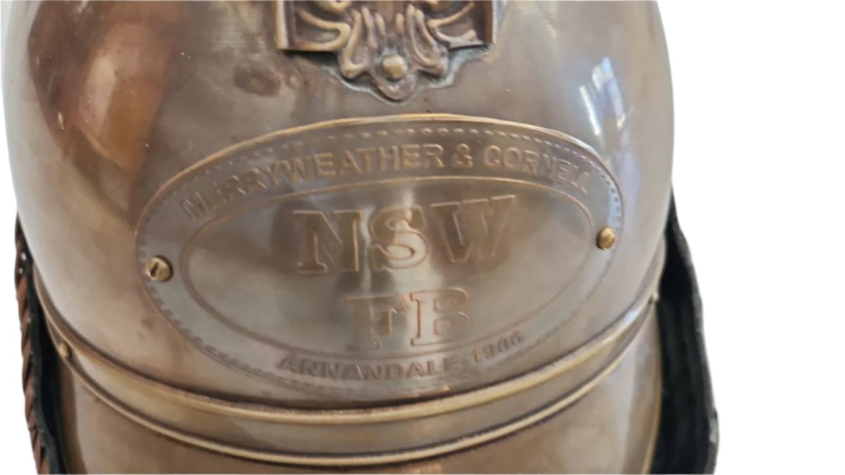 Fireman Helmet - NSW - Vintage World Australia - 2