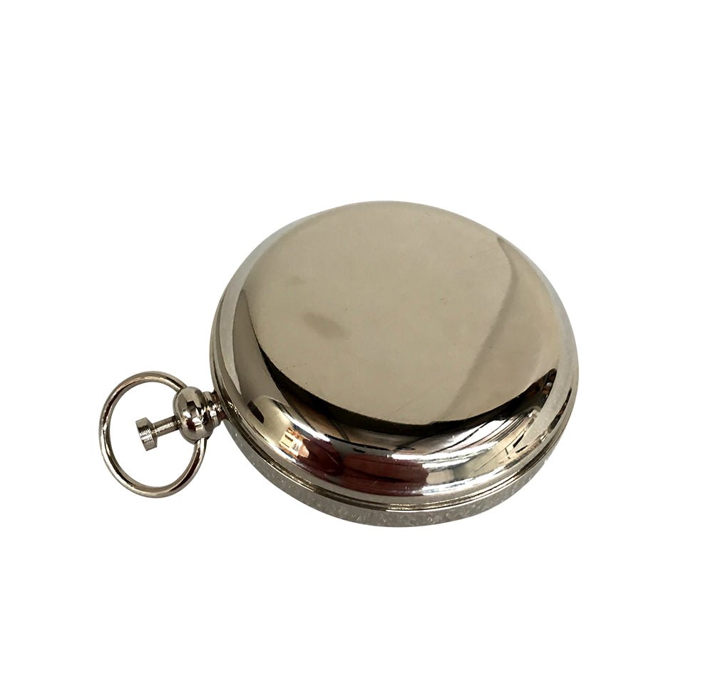 Nickel Flip Cover 45mm Pocket Compass - (CN111B) - Vintage World Australia - 3