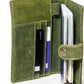 Handmade Leather Passport Cover & Luggage Tag Set - Green - Vintage World Australia - 5