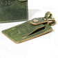 Handmade Leather Passport Cover & Luggage Tag Set - Green - Vintage World Australia - 6