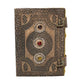 Handmade Leather Journal - 3 Stones - Vintage World Australia - 1