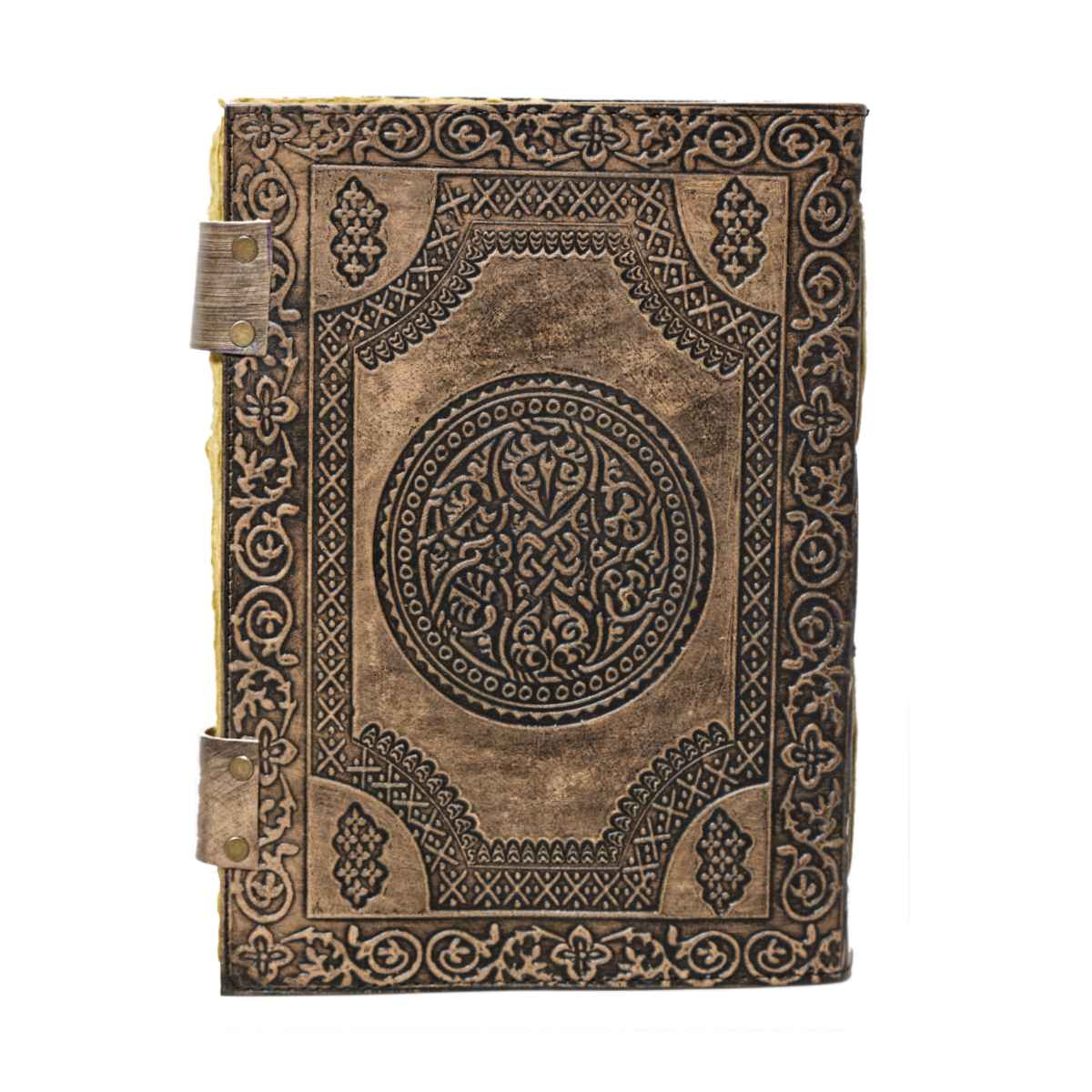 Handmade Leather Journal - 3 Stones - Vintage World Australia - 3