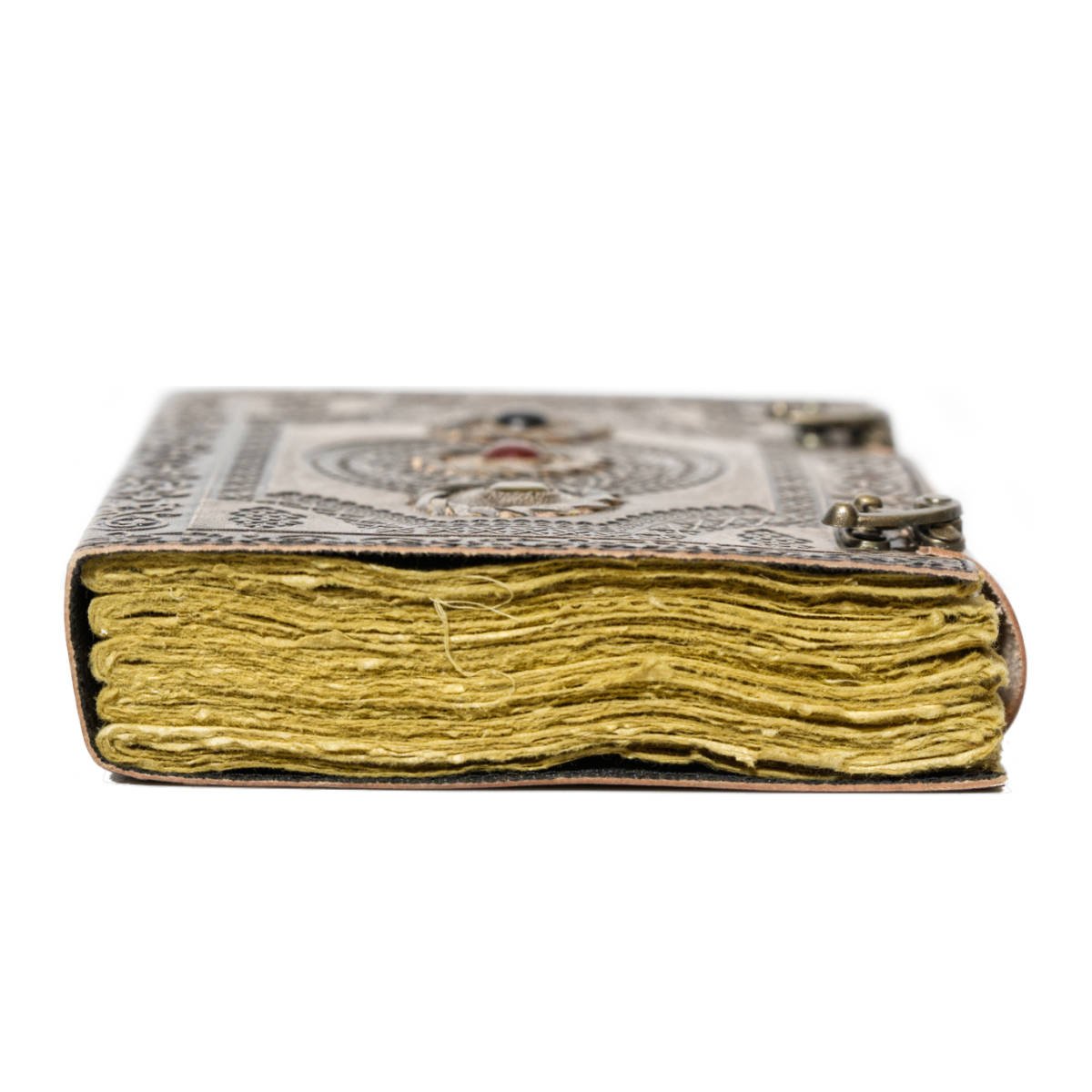 Handmade Leather Journal - 3 Stones - Vintage World Australia - 6