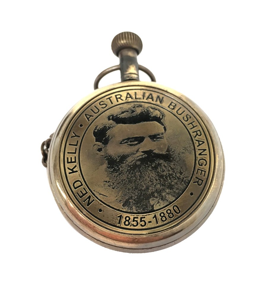 Ned Kelly Pocket Watch - (PW106) - Vintage World Australia - 4