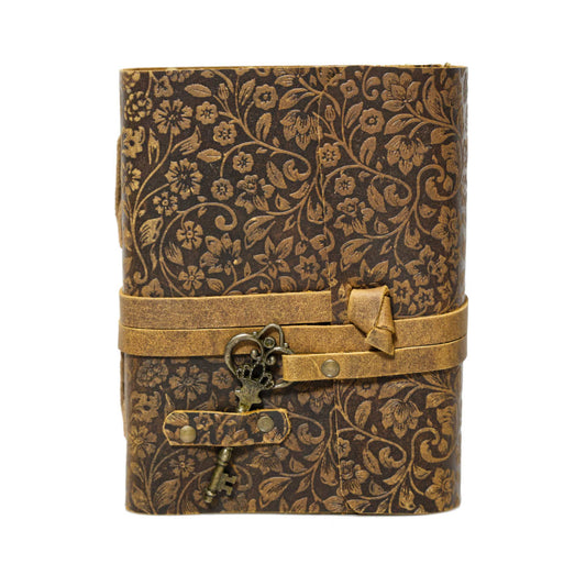 Handmade Leather Journal with key - Vintage World Australia - 1