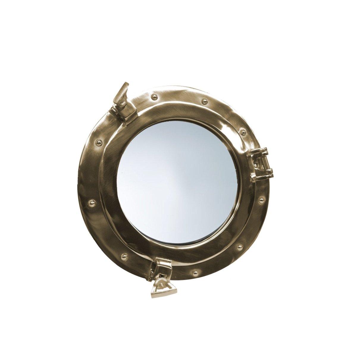 Brass 300mm Porthole Mirror - Vintage World Australia - 3