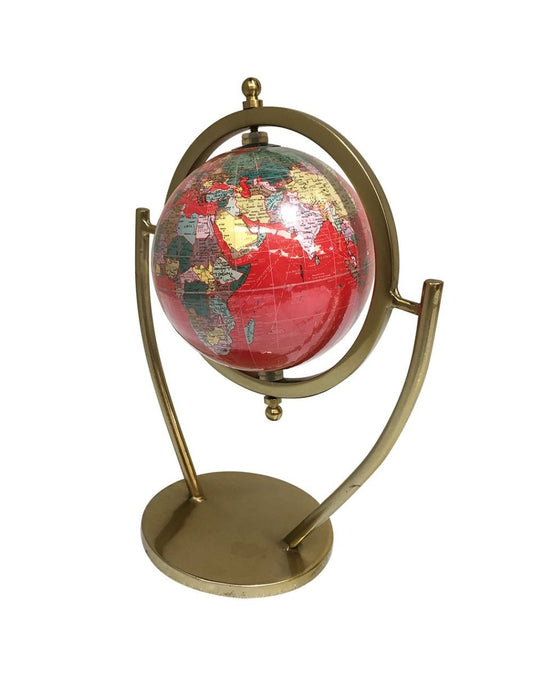 Red World Globe - 270mm - (WG109) - Vintage World Australia - 1