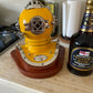 US Navy Mark V Diving Helmet Miniature 230mm - Yellow - (DH100C) - Vintage World Australia - 7