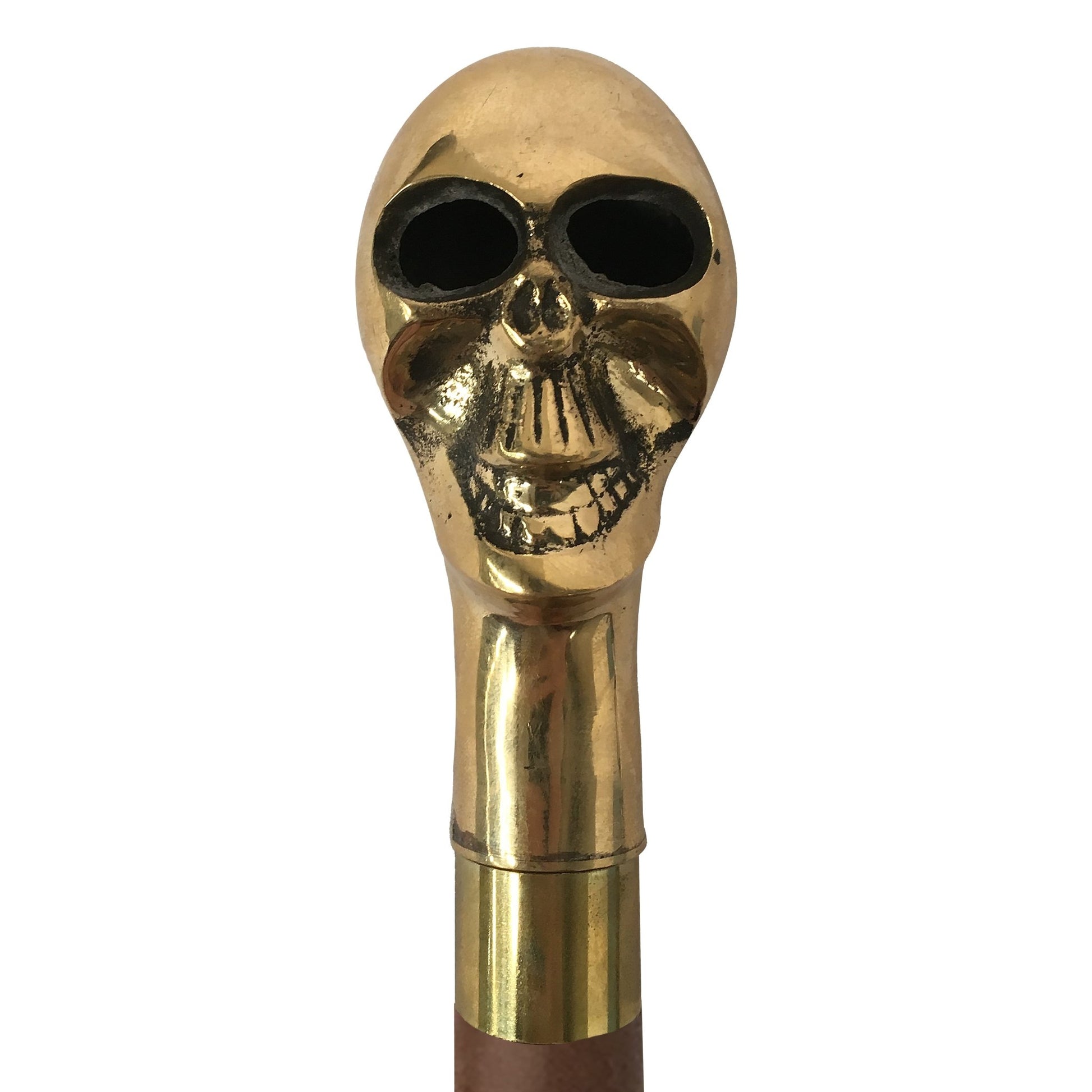 Skull Handle Walking Stick- (WS102) - Vintage World Australia - 4