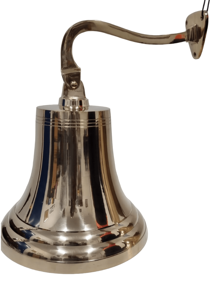 Brass Bell - 500 mm (Height) Wall and Ceiling Hanging - (BB105) - Vintage World Australia - 3