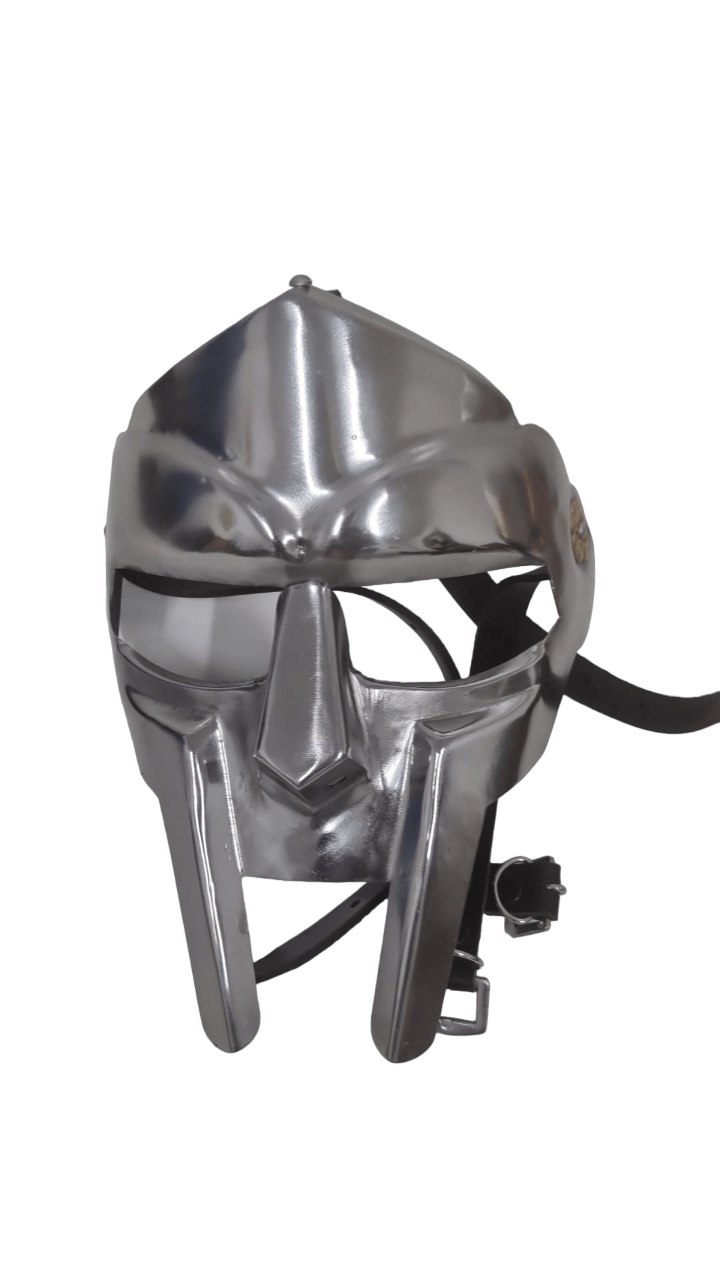 Gladiator Mask (Maximus Decimus Meridius) - Nickel Finish- (MH103D) - Vintage World Australia - 3