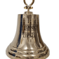 Brass Bell - 480 mm (Height) Wall and Ceiling Hanging - (BB105B) - Vintage World Australia - 1