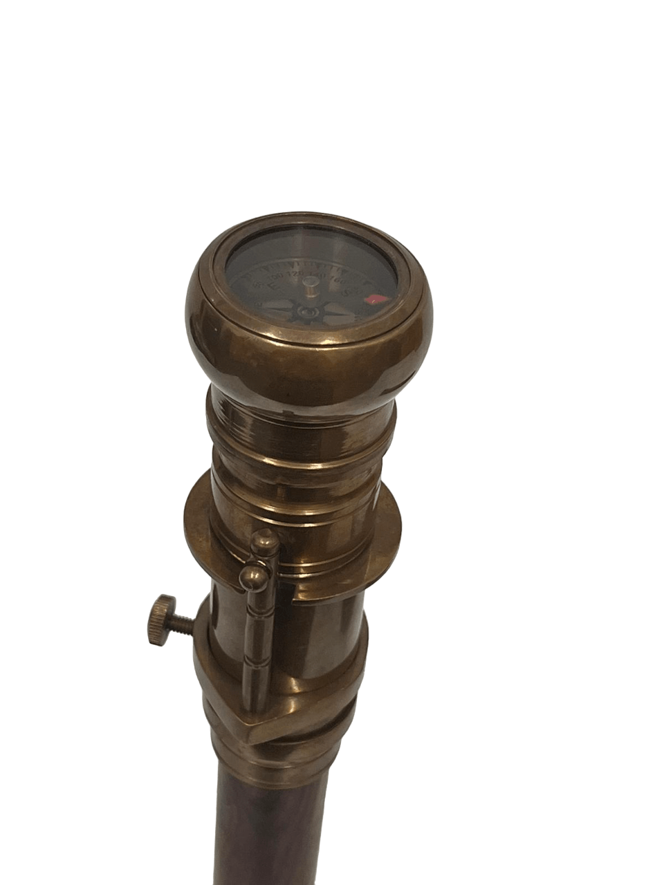 Compass & Telescope Handle Walking Stick- (WS105A) - Vintage World Australia - 1