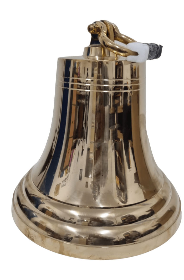Brass Bell - 480 mm (Height) Wall and Ceiling Hanging - (BB105A) - Vintage World Australia - 1