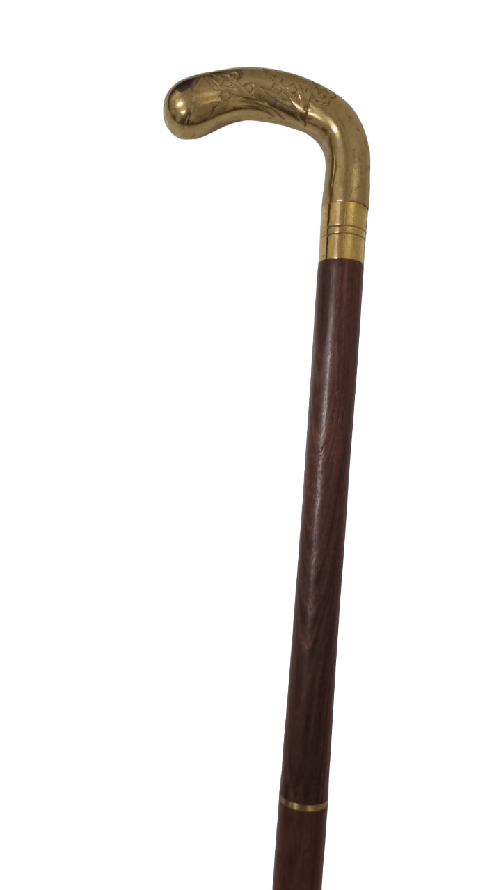 Curve Handle Walking Stick- (WS206) - Vintage World Australia - 2