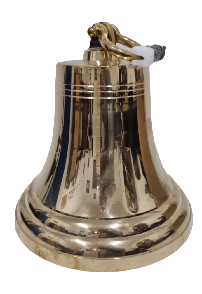 Brass Bell - 480 mm (Height) Wall and Ceiling Hanging - (BB105A) - Vintage World Australia - 3