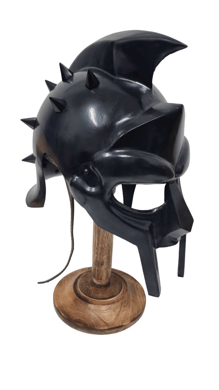 Gladiator Helmet (Maximus Decimus Meridius) - Black- (MH103B) - Vintage World Australia - 2