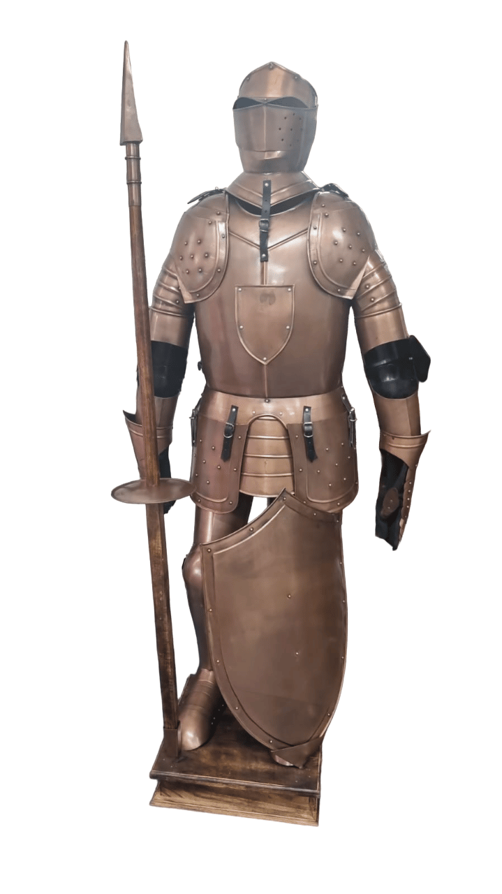 Antique Finish Crusader Knight Armour Set - (MA100A) - Vintage World Australia - 2