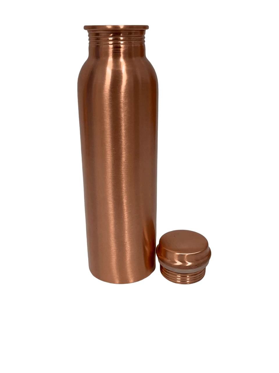 Copper Water Bottle - Plain- (CB100) - Vintage World Australia - 3