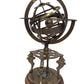 Brass Armillary Sphere 300mm (with compass on base) - Vintage World Australia - 4