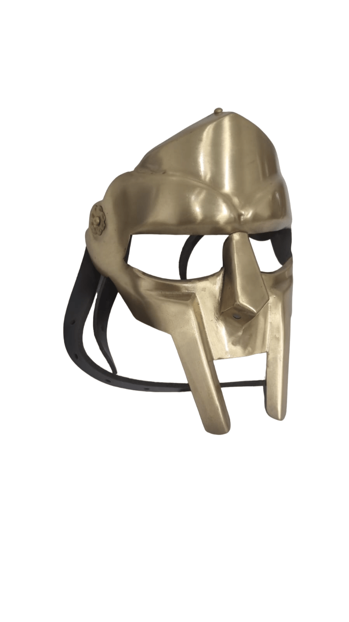 Gladiator Mask (Maximus Decimus Meridius) - Brass Finish- (MH103E) - Vintage World Australia - 1