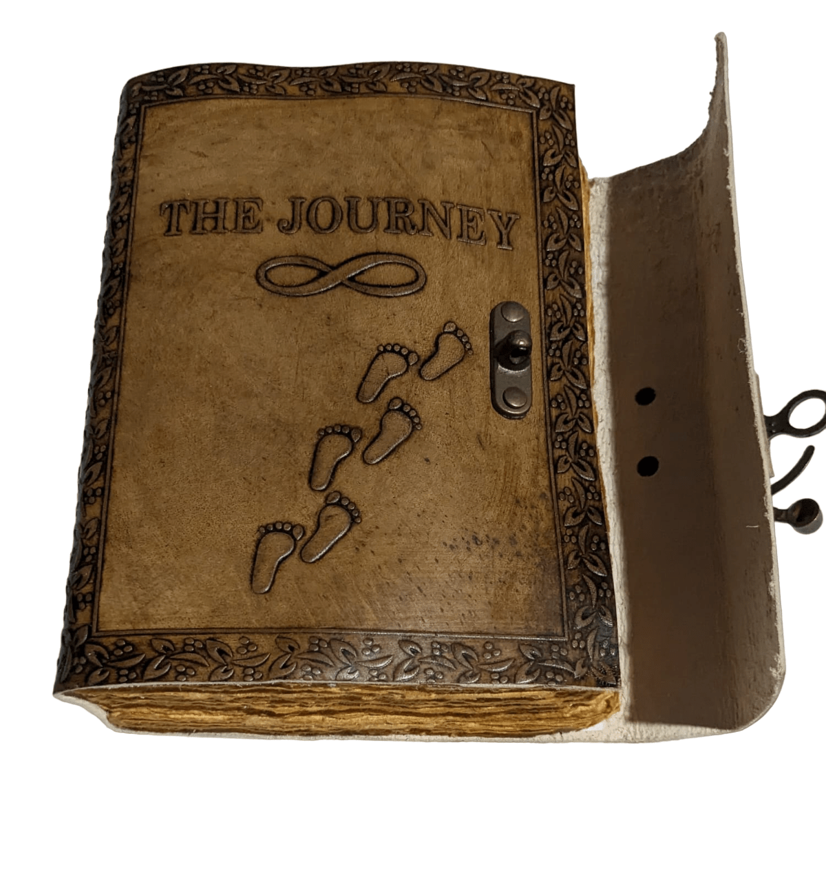 Handmade Leather Journal Journey - (VLJ201) - Vintage World Australia - 4