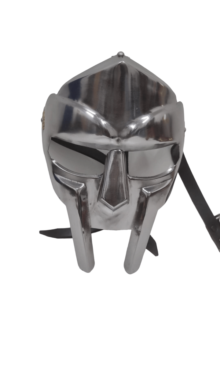 Gladiator Mask (Maximus Decimus Meridius) - Nickel Finish- (MH103D) - Vintage World Australia - 4