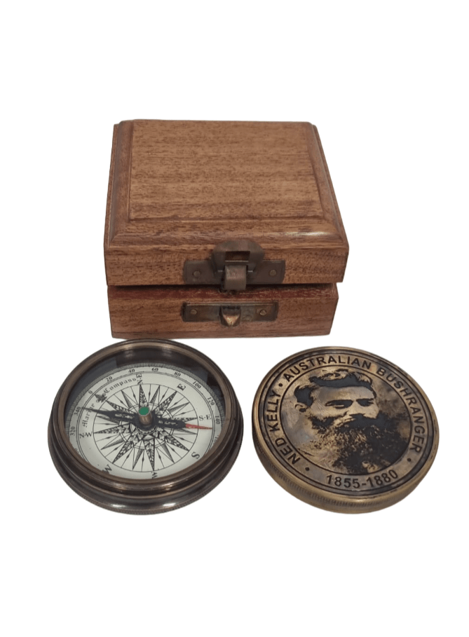 Ned Kelly 60mm Portable Compass - (CN114) - Vintage World Australia - 3