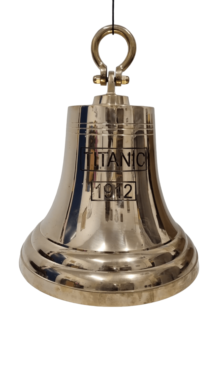 Brass Bell - 480 mm (Height) Wall and Ceiling Hanging - (BB105B) - Vintage World Australia - 4